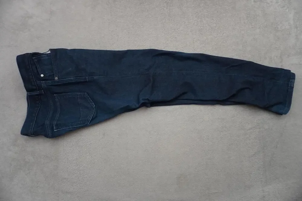 Banana Republic Traveler Jeans Mens 29x28 Dark Wash Blue Slim Straight Stretch